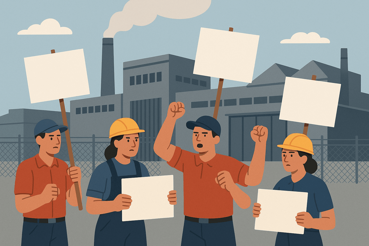 Huelga paraliza la manufactura en importante región industrial