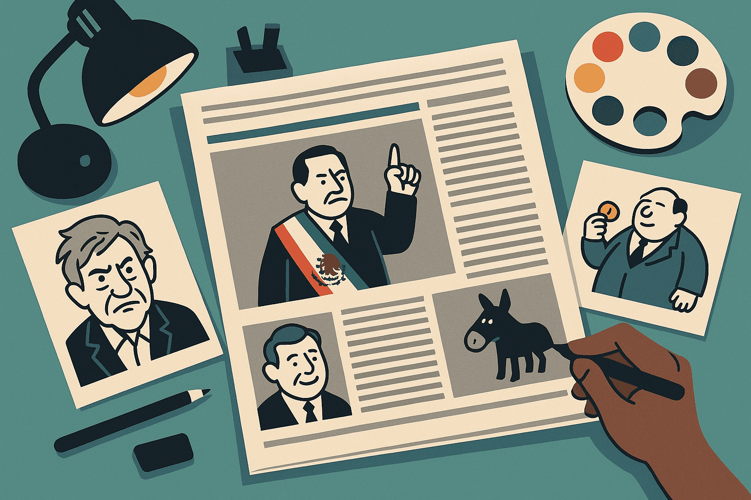 Los cartones políticos de El Sol de México: sátira que marca la conversación pública